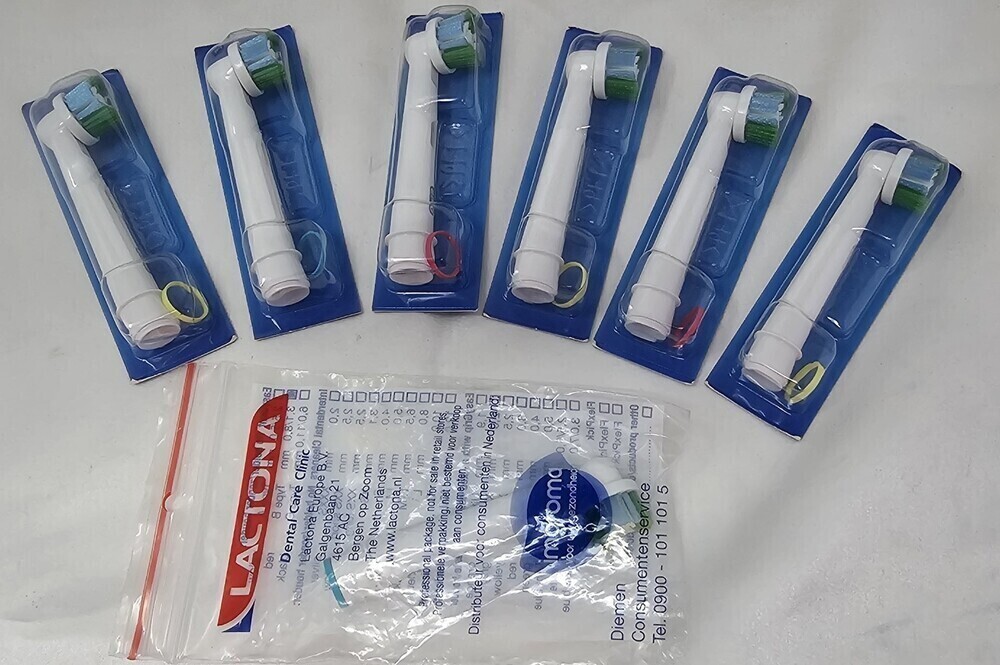 LOT OF 7 Oral-B Precision Clean X-Filament Replacement Brush Heads SEALED Loose